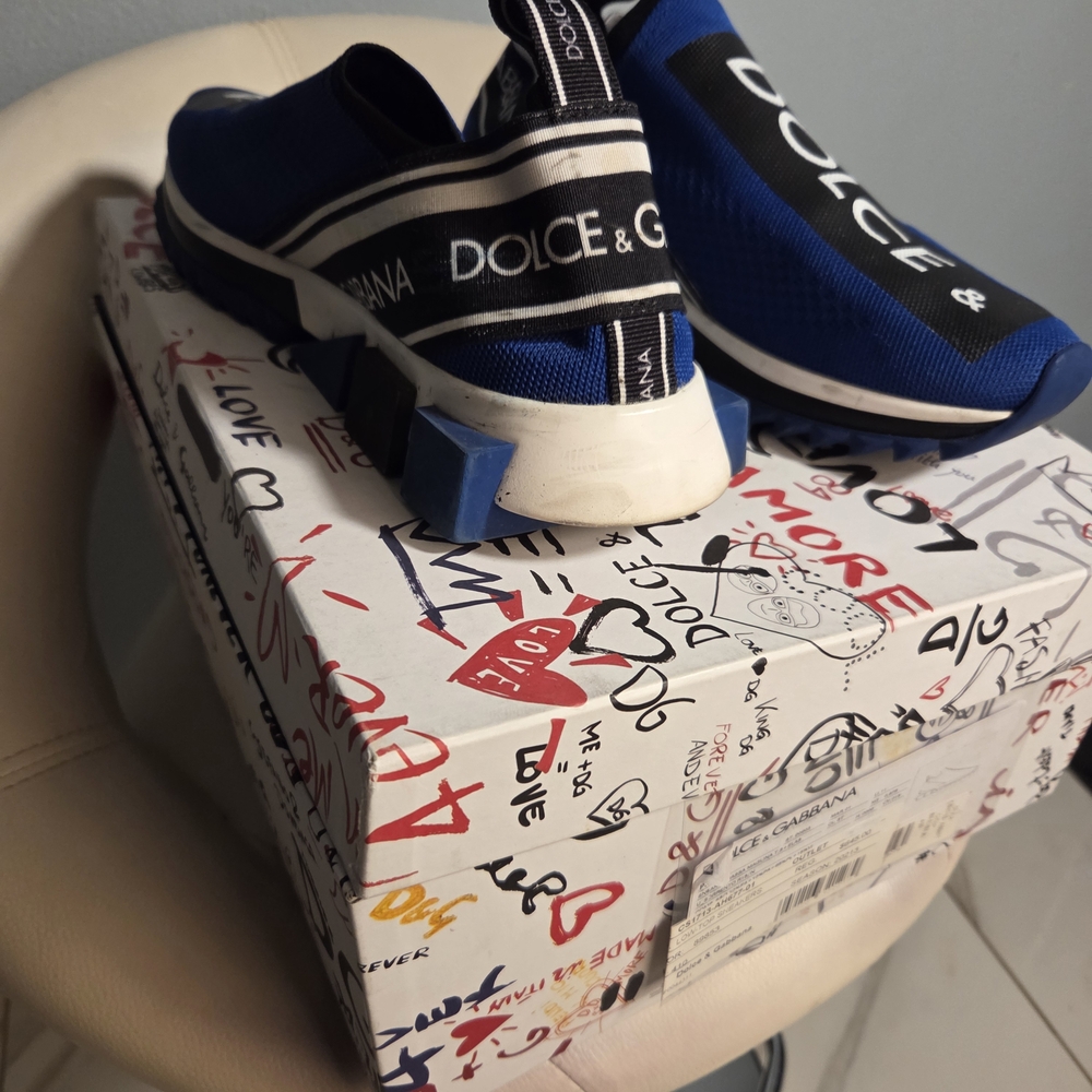 Dolce & Gabbana Kids Blue Sneakers